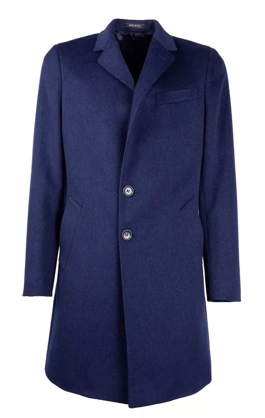 Made in Italy Blue Wool Vergine Jacket - DEA STILOSA MILANO