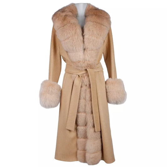 Made in Italy Beige Wool Vergine Jackets & Coat - DEA STILOSA MILANO