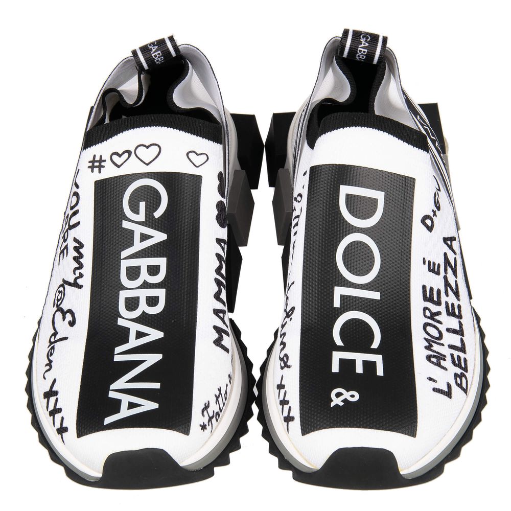 Dolce & Gabbana White Polyester Sneaker - DEA STILOSA MILANO