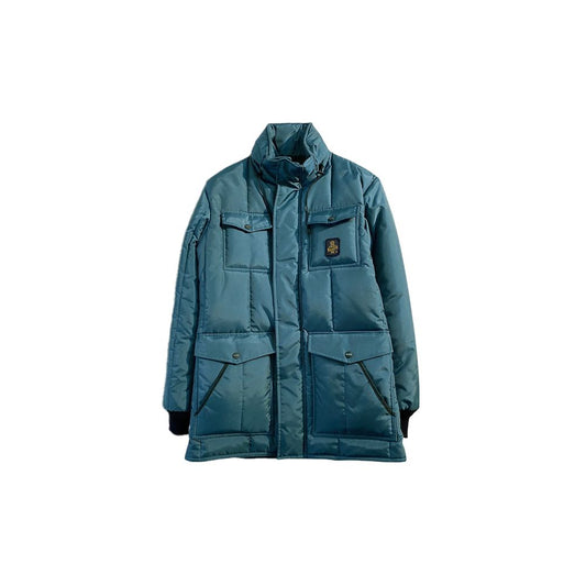 Refrigiwear Light Blue Nylon Jacket - DEA STILOSA MILANO