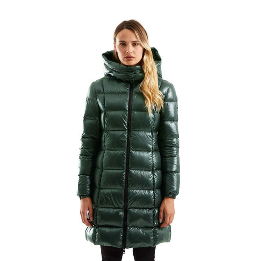 Refrigiwear Green Polyester Jackets & Coat - DEA STILOSA MILANO