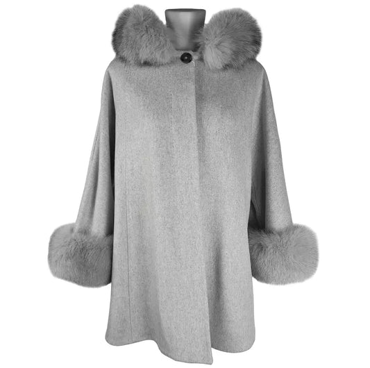 Made in Italy Gray Wool Vergine Jackets & Coat - DEA STILOSA MILANO
