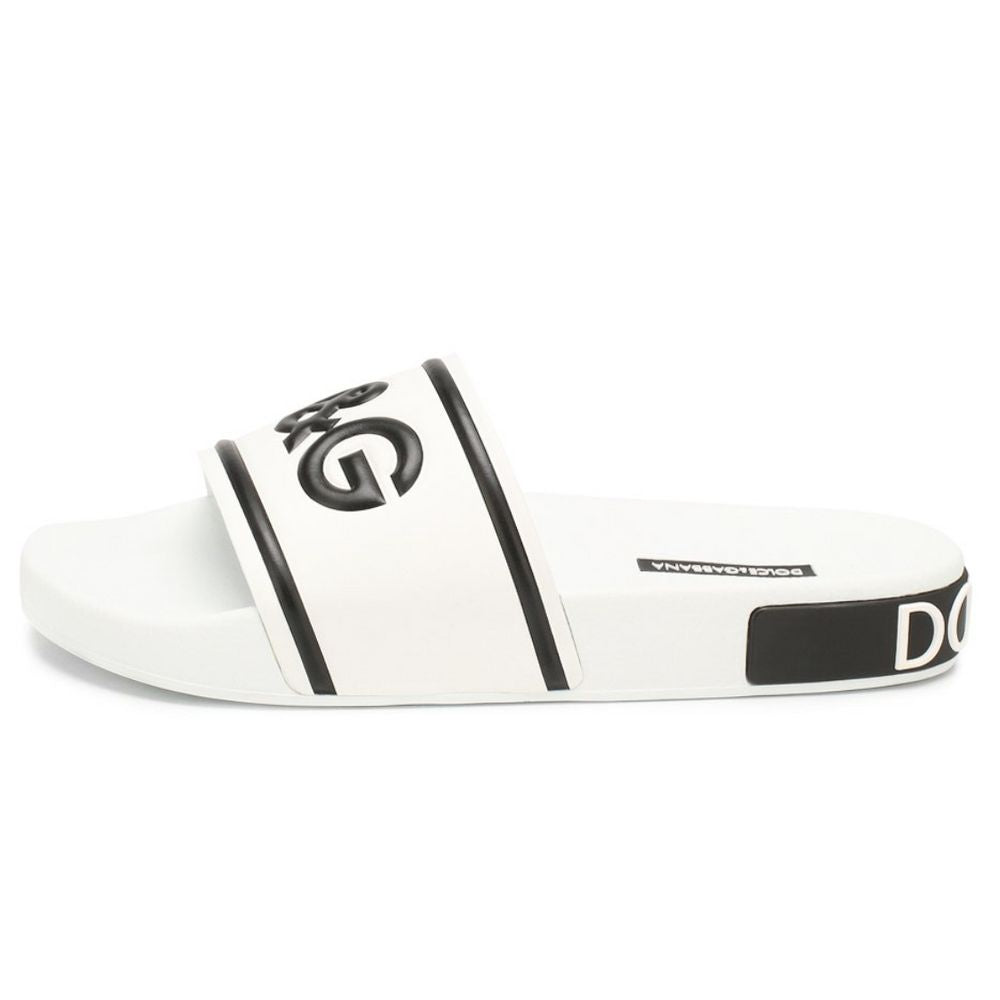 Dolce & Gabbana White Cotton Sandal - DEA STILOSA MILANO