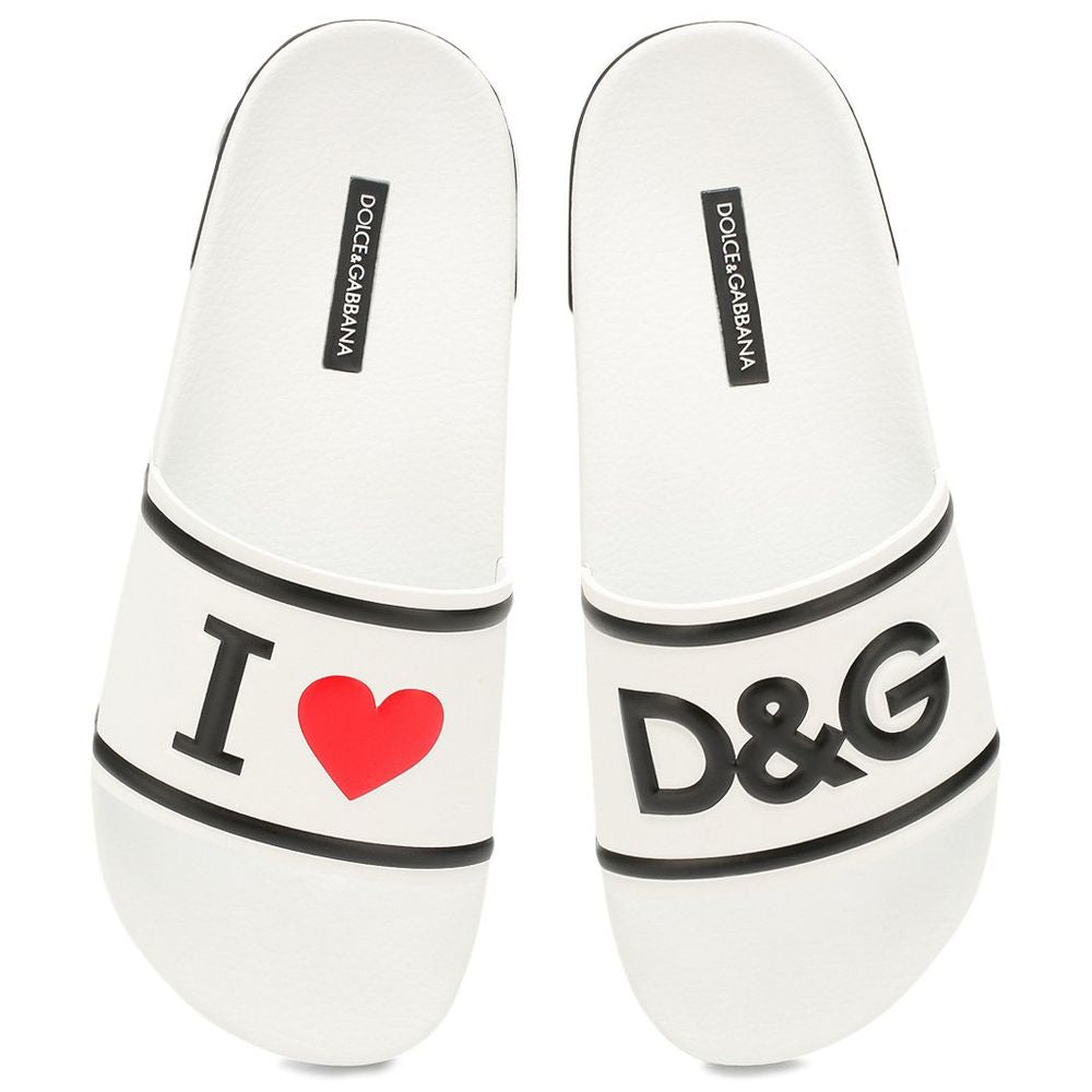Dolce & Gabbana White Cotton Sandal - DEA STILOSA MILANO