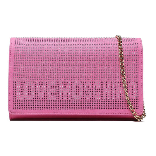 Love Moschino Pink Artificial Leather Crossbody Bag - DEA STILOSA MILANO