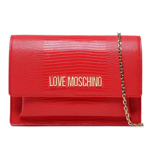 Love Moschino Red Artificial Leather Crossbody Bag - DEA STILOSA MILANO