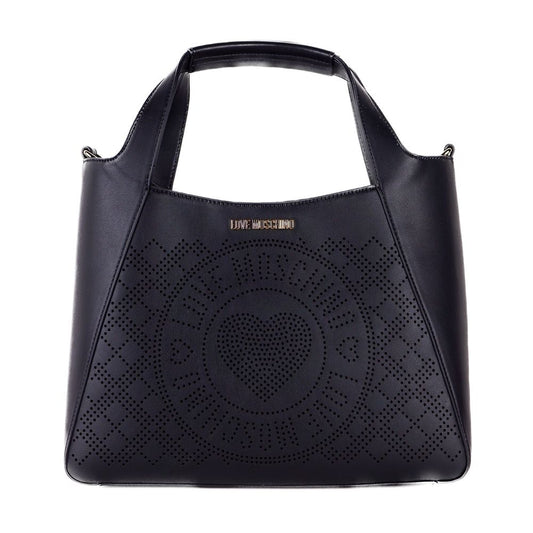 Love Moschino Black Artificial Leather Crossbody Bag - DEA STILOSA MILANO