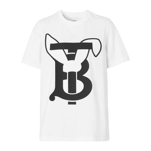 Burberry White Cotton T-Shirt - DEA STILOSA MILANO