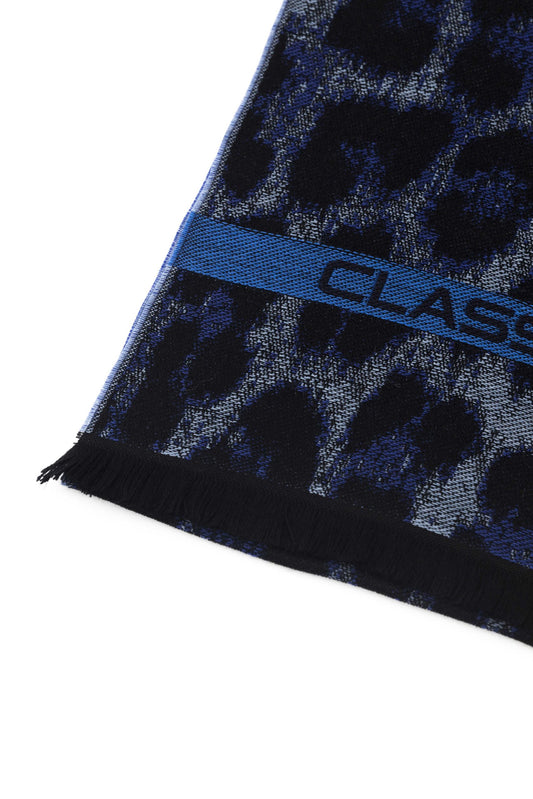 Cavalli Class Blue Wool Scarf - DEA STILOSA MILANO