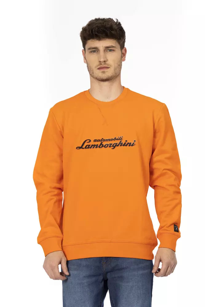 Automobili Lamborghini Orange Cotton Sweater - DEA STILOSA MILANO