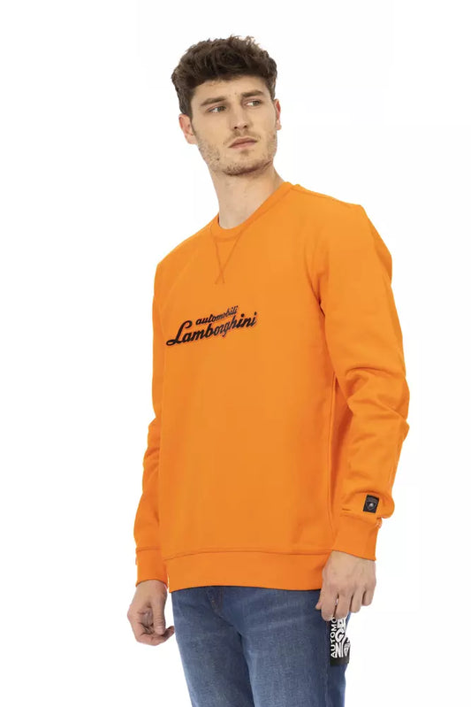 Automobili Lamborghini Orange Cotton Sweater - DEA STILOSA MILANO