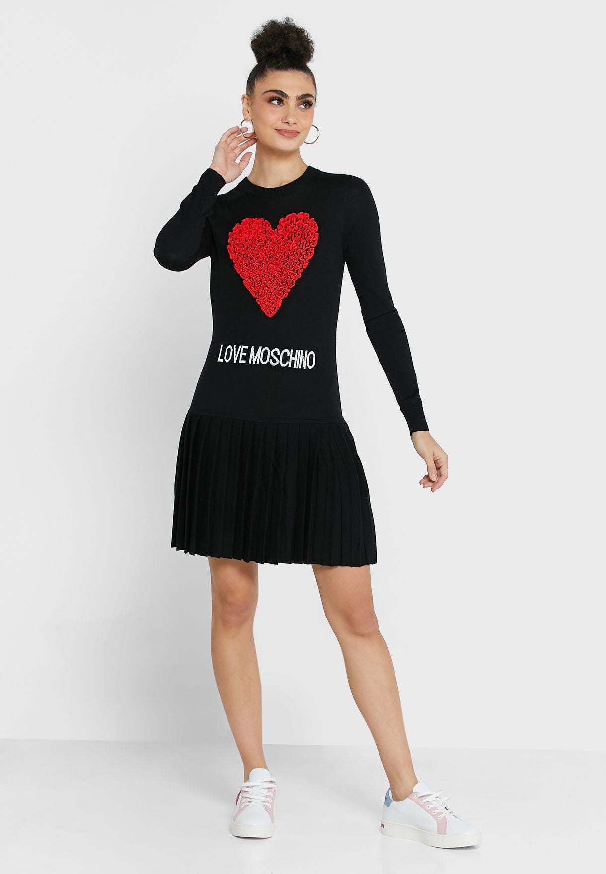 Love Moschino Black Acrylic Dress - DEA STILOSA MILANO