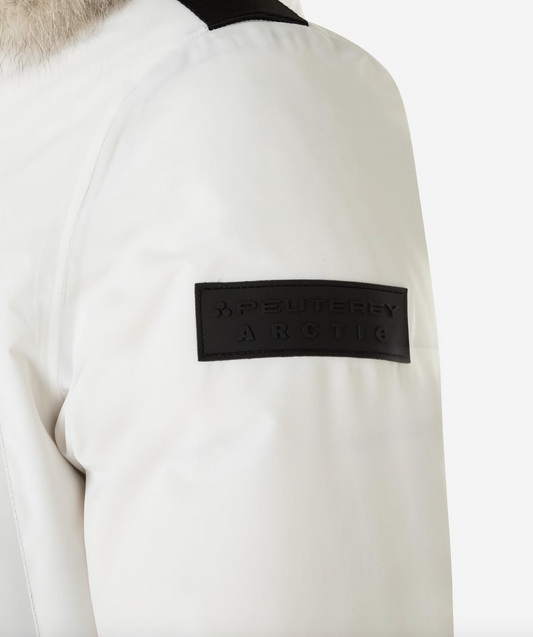 Peuterey White Polyester Jacket - DEA STILOSA MILANO