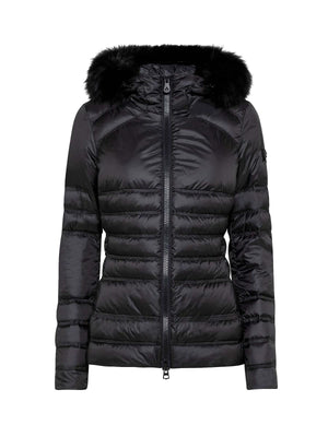 Peuterey Black Polyester Jackets & Coat - DEA STILOSA MILANO