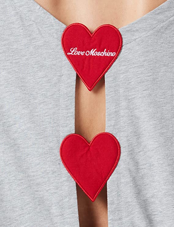 Love Moschino Gray Cotton Tops & T-Shirt - DEA STILOSA MILANO