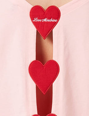 Love Moschino Pink Cotton Tops & T-Shirt - DEA STILOSA MILANO