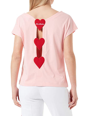 Love Moschino Pink Cotton Tops & T-Shirt - DEA STILOSA MILANO