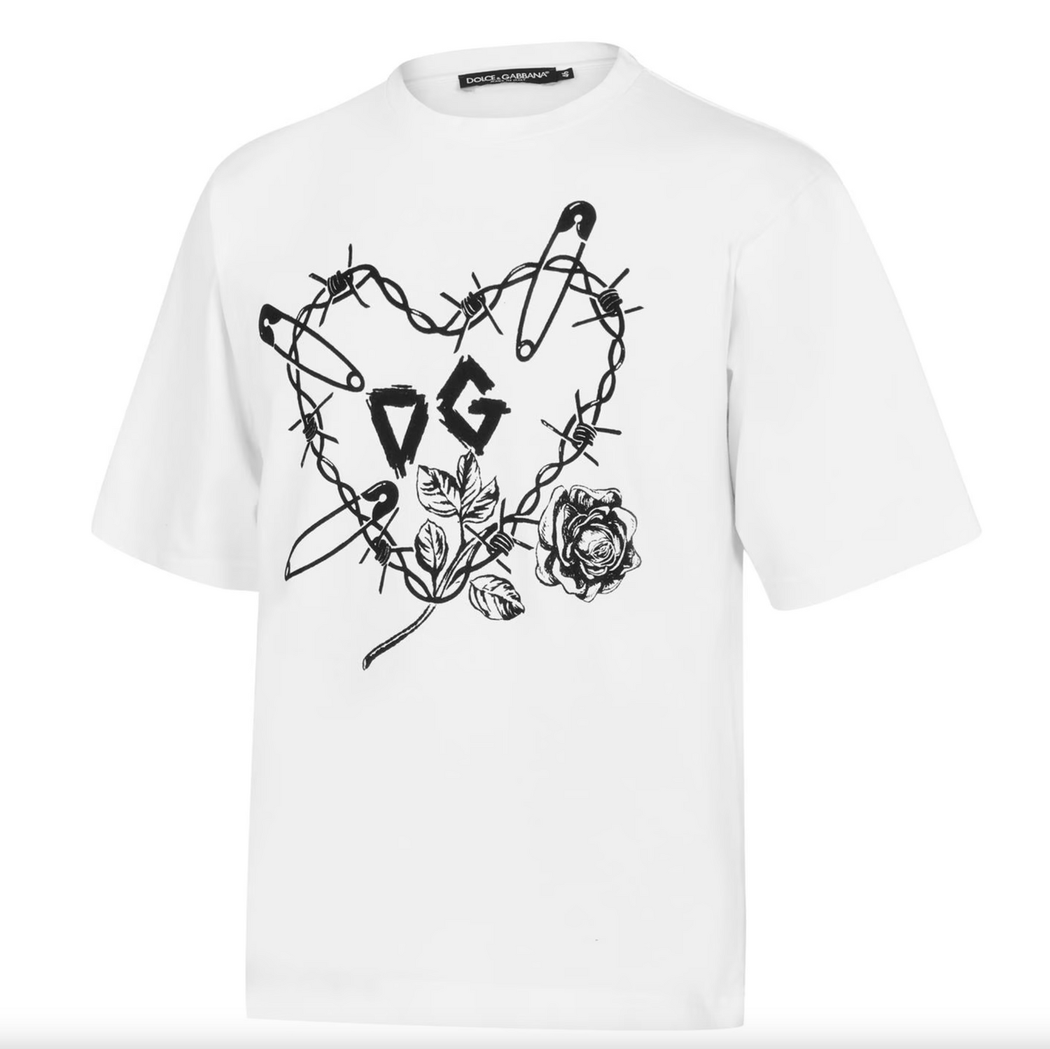 Dolce & Gabbana White Cotton T-Shirt - DEA STILOSA MILANO