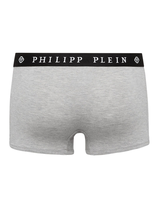 Philipp Plein Gray Cotton Underwear - DEA STILOSA MILANO