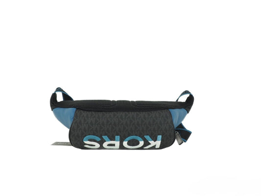 Michael Kors Cooper Large Blue Multi Leather Embroidered Logo Utility Belt Bag - DEA STILOSA MILANO