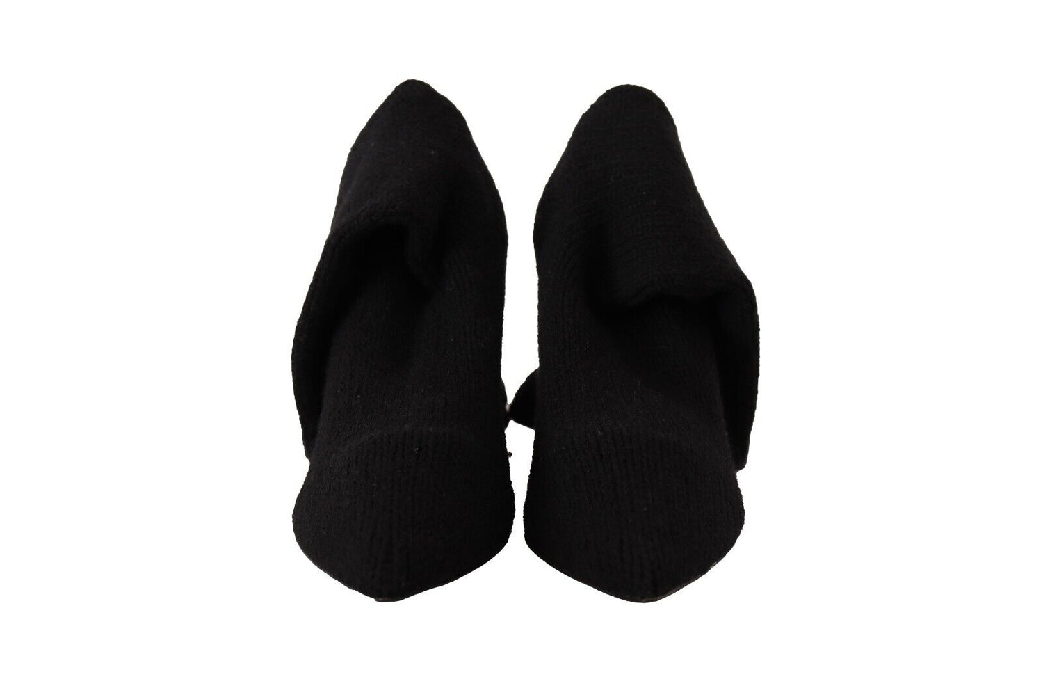 Dolce & Gabbana Black Stretch Socks Knee High Booties Shoes - DEA STILOSA MILANO