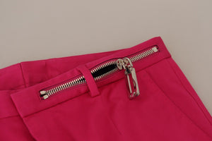 Dolce & Gabbana Pink Zipper Buckle Waist Trousers Pants - DEA STILOSA MILANO