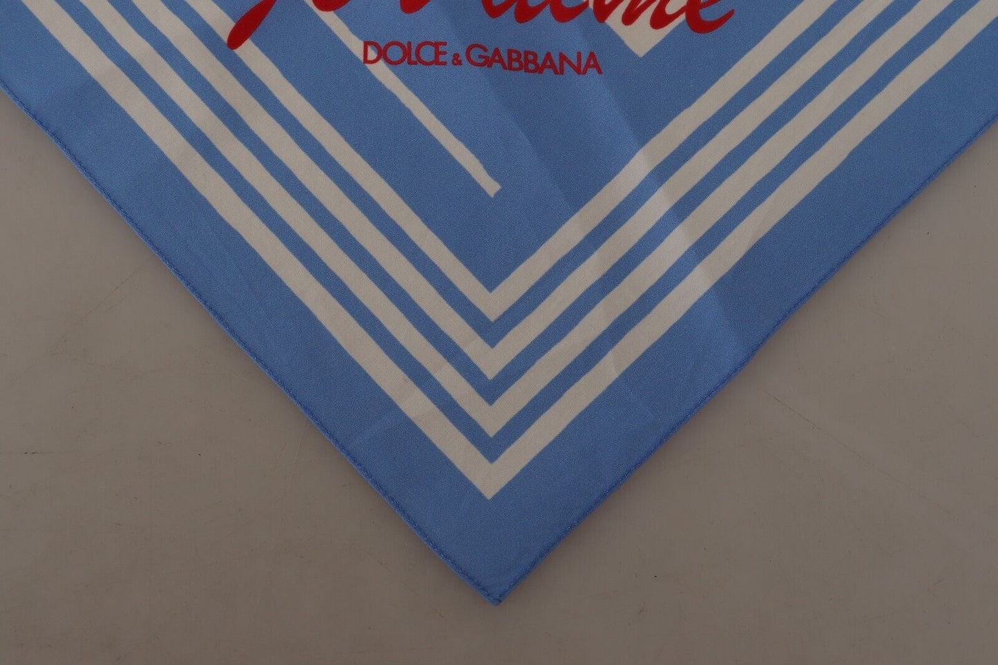 Dolce & Gabbana Blue White Striped St. Tropez Handkerchief  Scarf - DEA STILOSA MILANO