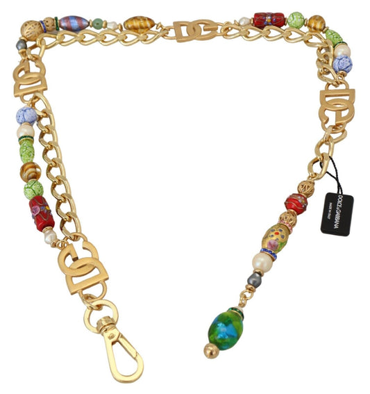Dolce & Gabbana Gold Tone DG Logo Women Waist Chain Belt - DEA STILOSA MILANO