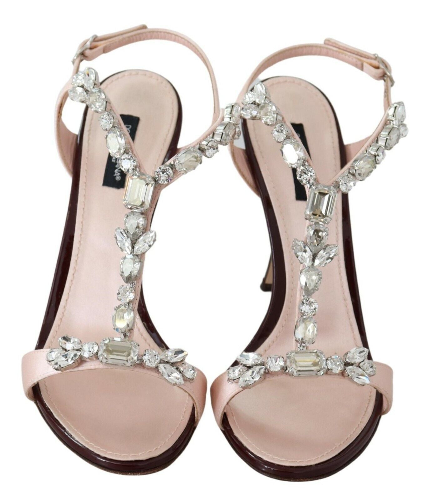 Dolce & Gabbana Pink Crystals Heels Keira Sandals - DEA STILOSA MILANO