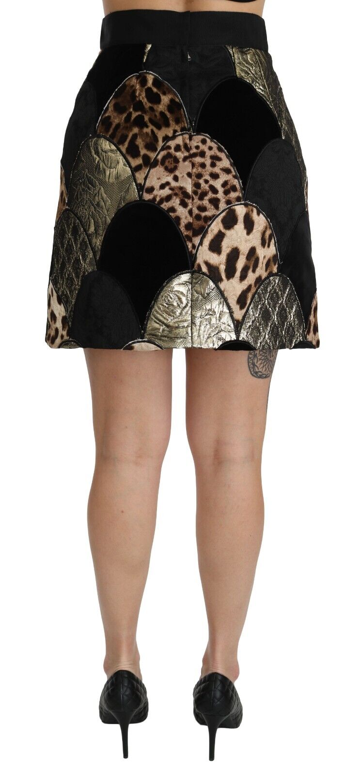 Dolce & Gabbana Multicolor Leopard Print High Waist Mini Skirt - DEA STILOSA MILANO