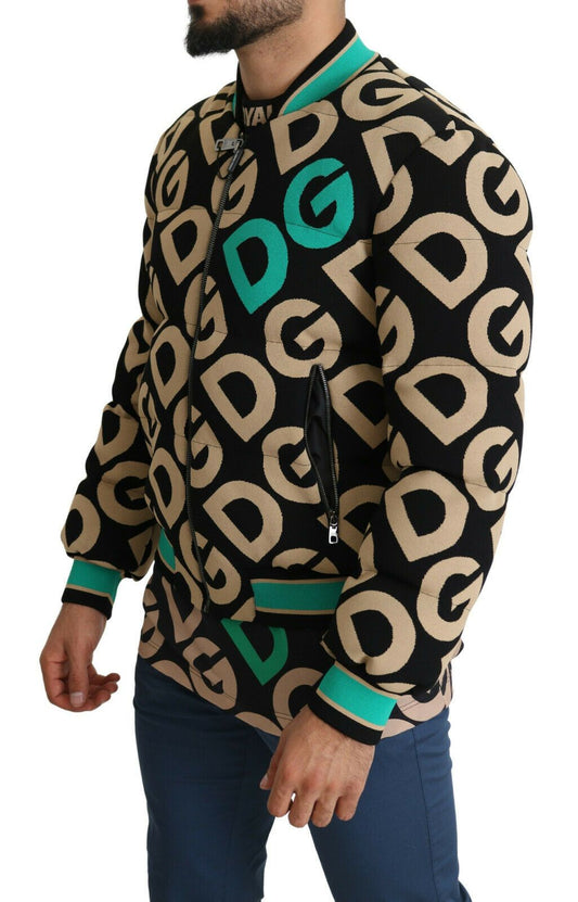 Dolce & Gabbana Multicolor DGMILLENNIALS Logo Print Jacket - DEA STILOSA MILANO