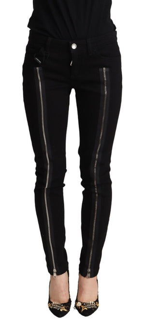 Dolce & Gabbana Black Cotton Low Waist Denim Pretty Slim Fit Jeans - DEA STILOSA MILANO