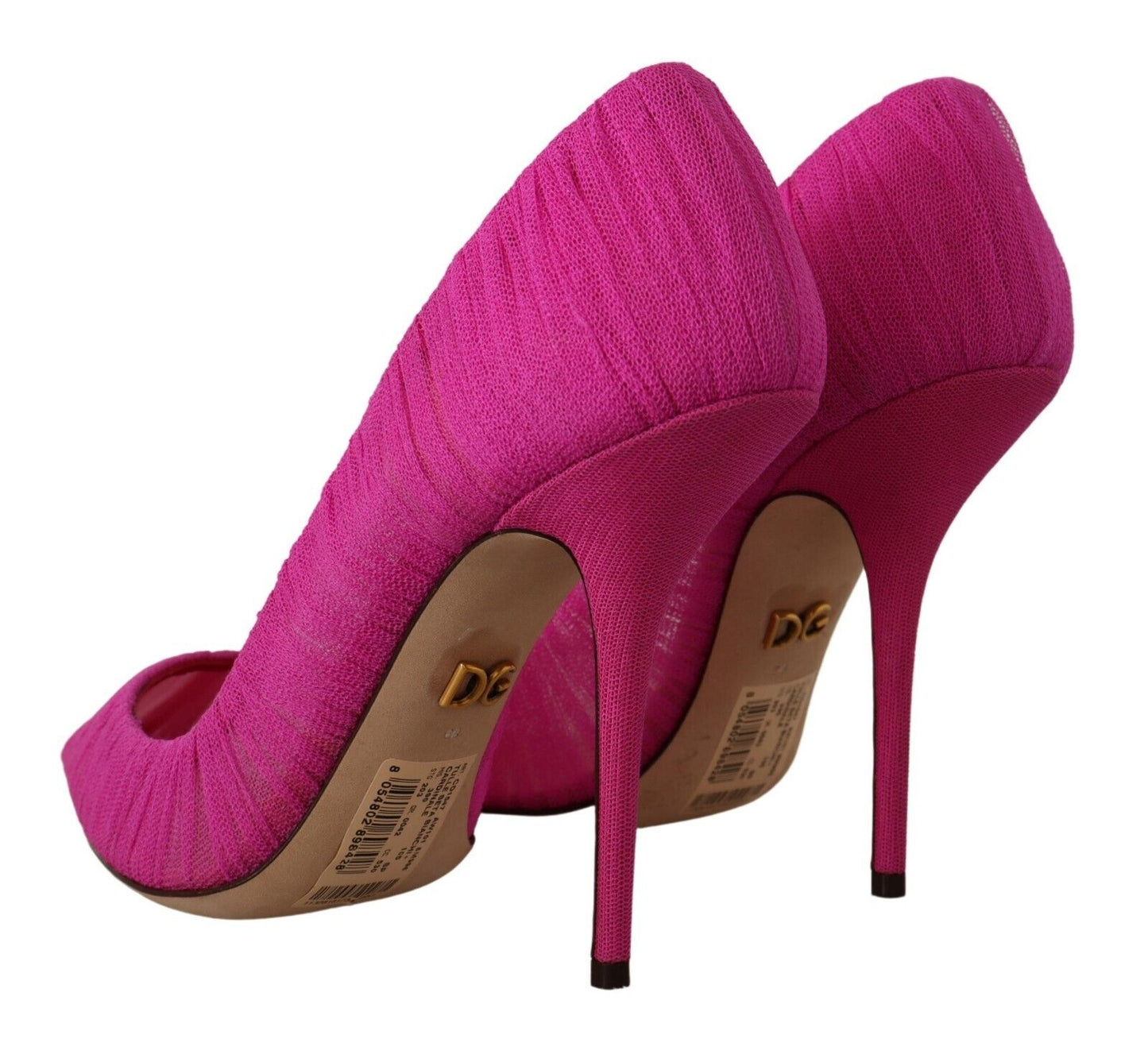 Dolce & Gabbana Pink Tulle Stiletto High Heels Pumps Shoes - DEA STILOSA MILANO
