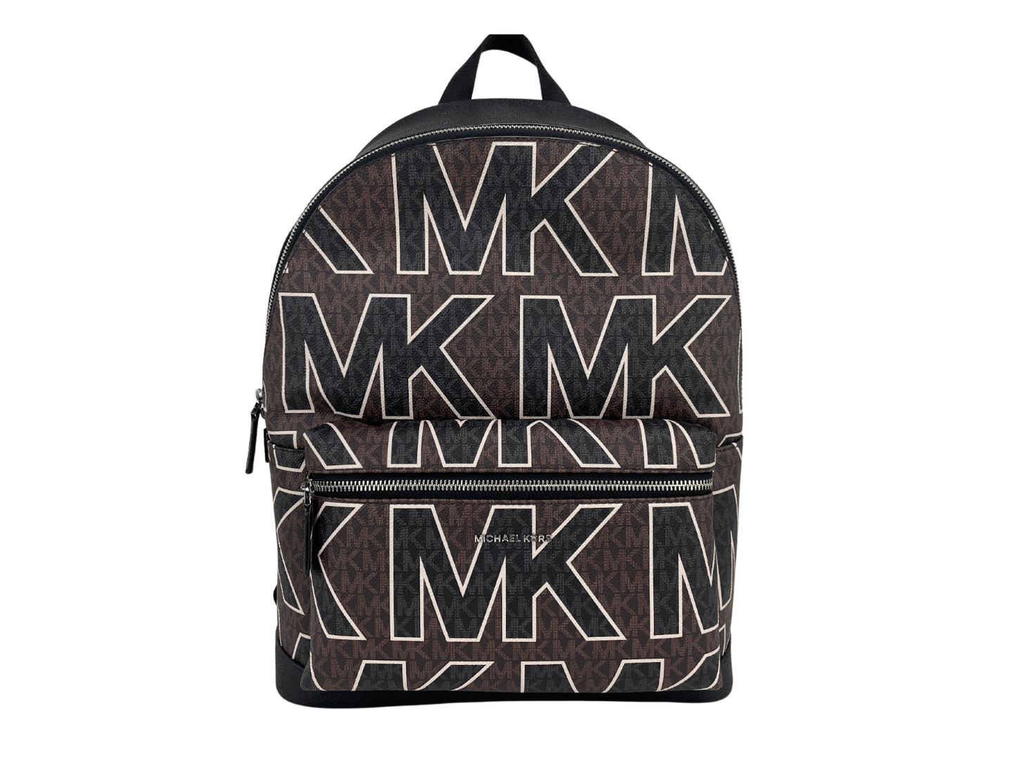 Michael Kors Cooper Large Brown Signature PVC Graphic Logo Backpack Bookbag Bag - DEA STILOSA MILANO