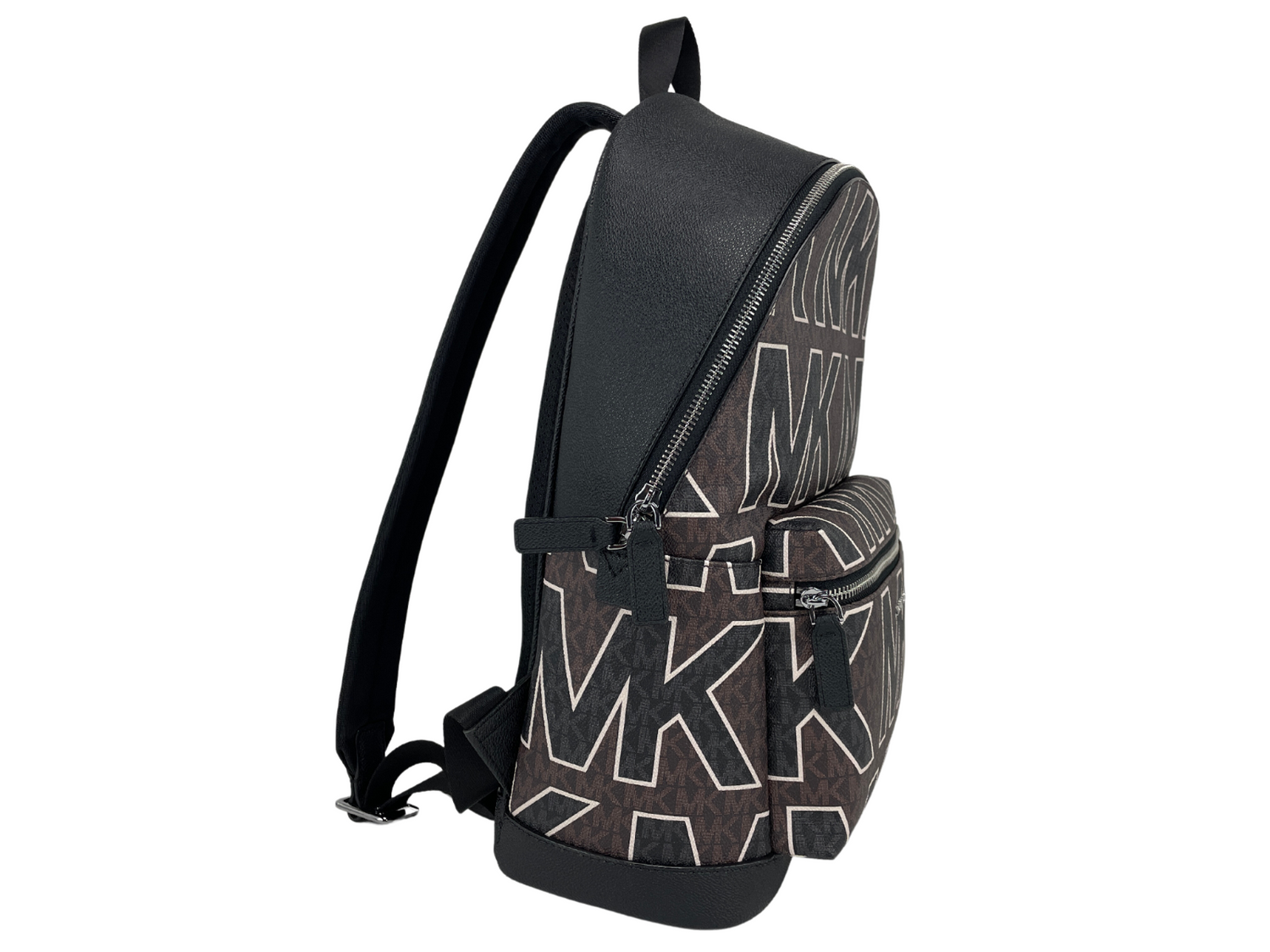 Michael Kors Cooper Large Brown Signature PVC Graphic Logo Backpack Bookbag Bag - DEA STILOSA MILANO