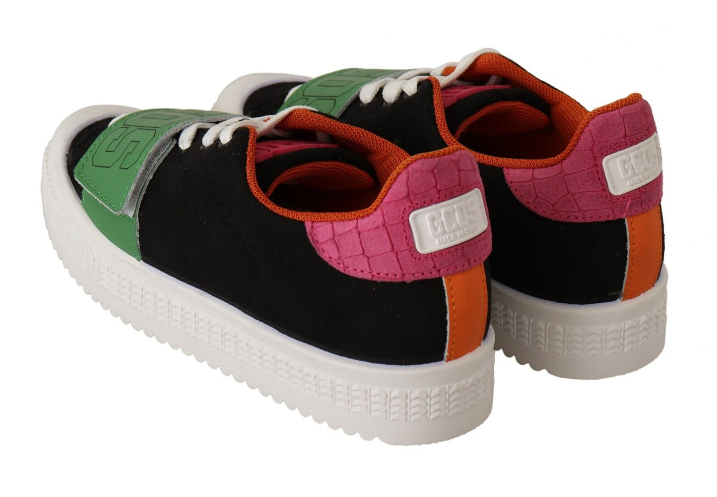 GCDS Multicolor Suede Low Top Lace Up Women Sneakers Shoes - DEA STILOSA MILANO