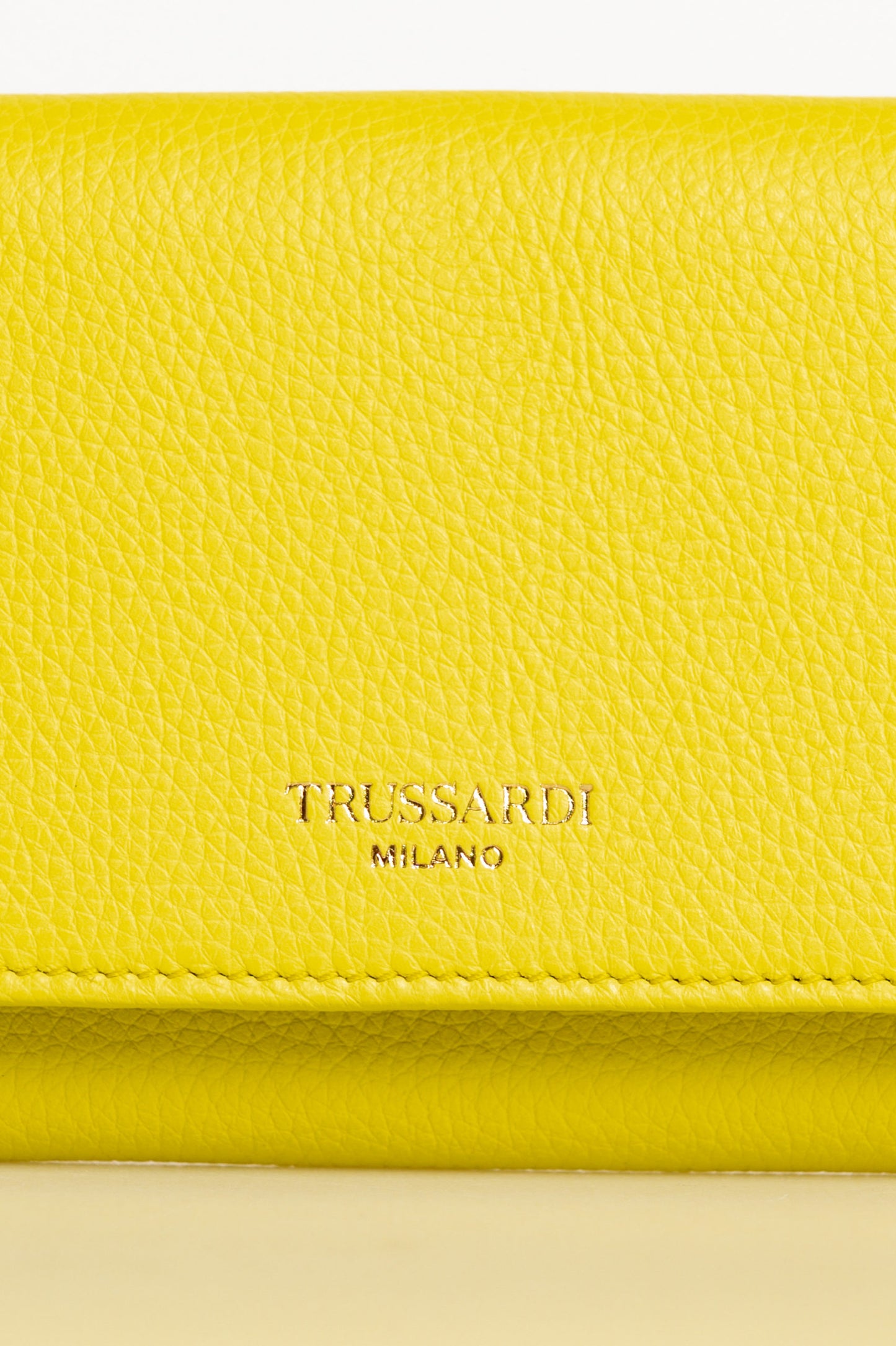 Trussardi Yellow Leather Wallet - DEA STILOSA MILANO