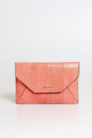 Trussardi Pink Leather Clutch Bag - DEA STILOSA MILANO