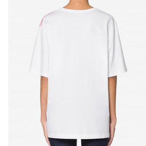 Love Moschino White Cotton Tops & T-Shirt - DEA STILOSA MILANO