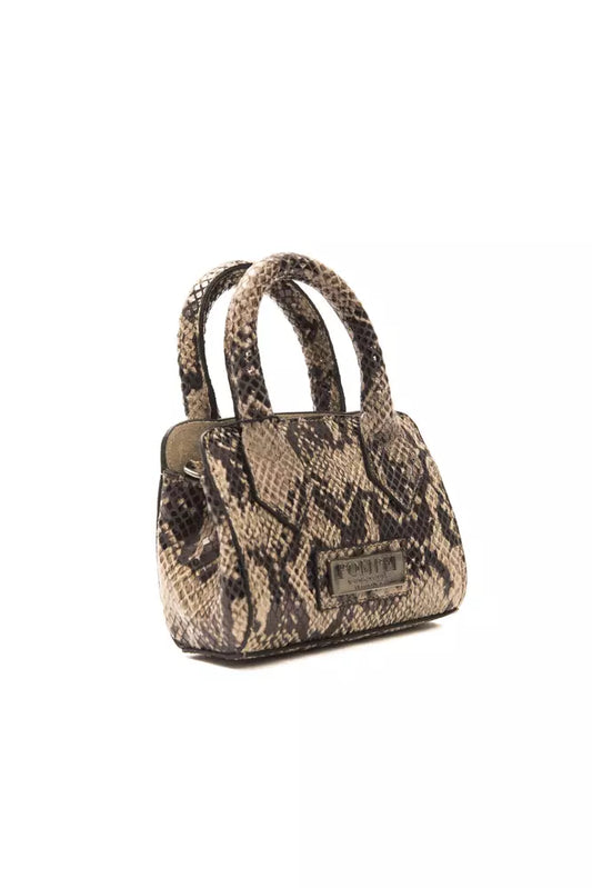Pompei Donatella Brown Leather Handbag - DEA STILOSA MILANO