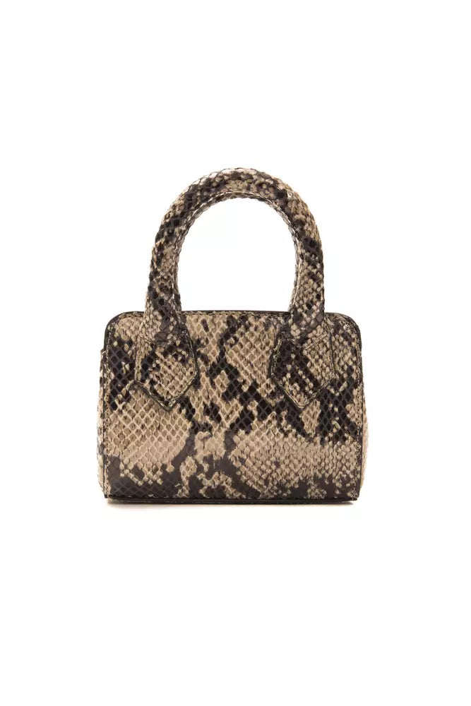 Pompei Donatella Brown Leather Handbag - DEA STILOSA MILANO