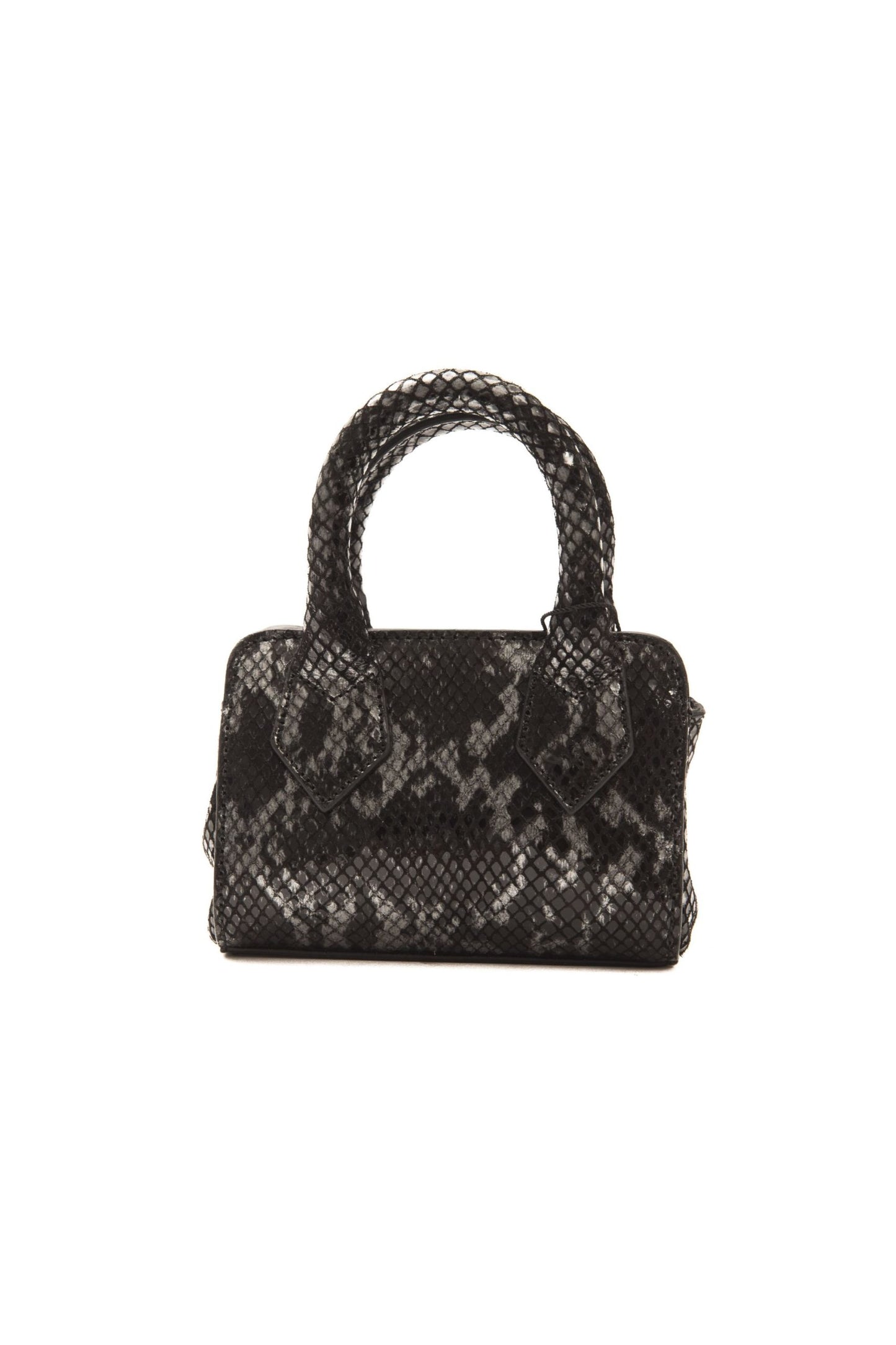 Pompei Donatella Gray Leather Mini Handbag - DEA STILOSA MILANO