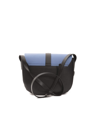 Pompei Donatella Blue Leather Crossbody Bag - DEA STILOSA MILANO