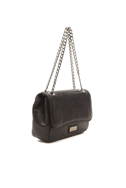Pompei Donatella Black Leather Crossbody Bag - DEA STILOSA MILANO