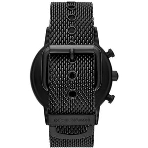 Emporio Armani Black and Green Steel Chronograph Watch - DEA STILOSA MILANO