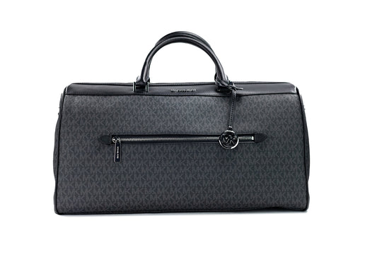 Michael Kors Travel Extra Large Black Signature PVC Duffel Luggage Bag - DEA STILOSA MILANO